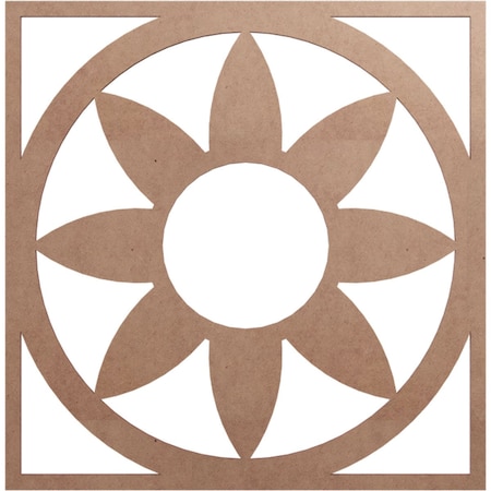 Ekena Millwork Blume Wood Fretwork Pierced Ceiling Medallion, Wood (Paint Grade), 22"OD x 7 5/8"ID x 3/8"T CMWP22X22X0375BLMF